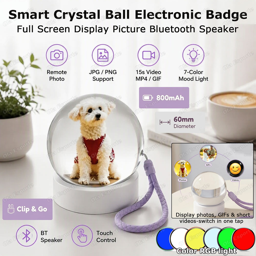 Magnetic Clasp Cosplay - Lettore video 3D, sfera di cristallo,