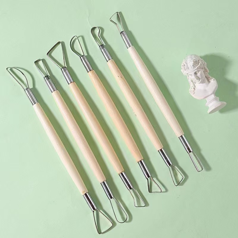 Craft Knife Set - 6 pezzi manico in legno ceramica