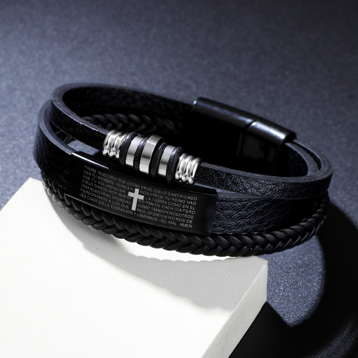 Bracciale da uomo in pelle int - Magnetic Clasp Cosplay recensione e prezzo